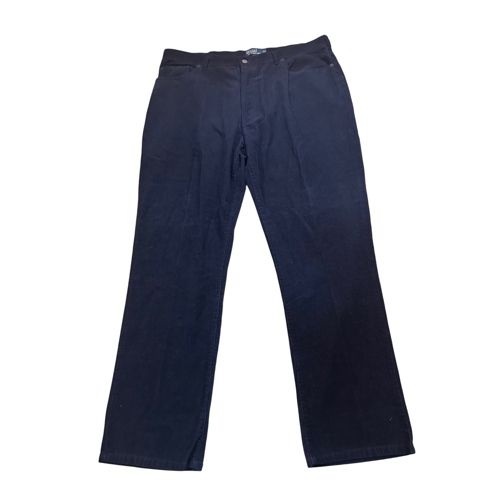 Polo‎ Ralph Lauren Mens Navy Blue Corduroy Pants 40x32 Straight Leg Cotton